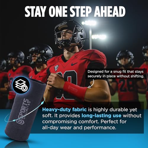 Image of Sports Unlimited Adult Triple Wrist Coach, Football Wristbands for Plays, Baseball Wristbands, QB Arm Bands