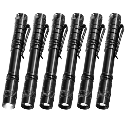 Mini Lampe de Poche LED, 6 Unités Compactes