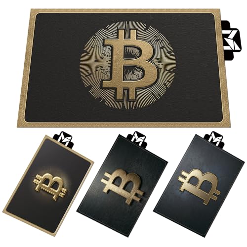 Mynmptaw Credit Card Skin Sticker 4 Pack, Gold Coin Digital Art Design, Waterproof Vinyl Debit Card Cover for Bank Cards, Anti-Scratch, Easy Apply & Remove
