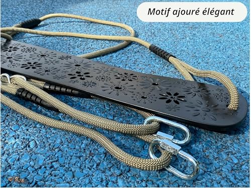 Siège balançoire seau complet bébé avec corde réglable pour portique extérieur
