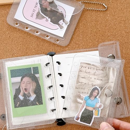Pack Of 10 Transparency 5 Slot Card Holders Clear PP Materials Binder Pockets Waterproof Card Storage Organizers2