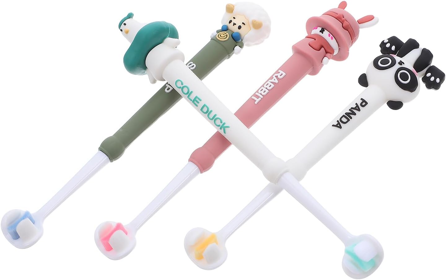 4pcs Toothbrush Soft Bristles Three-Sided -Shaped Brush for Boys Ages 3+ Oral Care Comfortable to Hold Manual Toothbrush