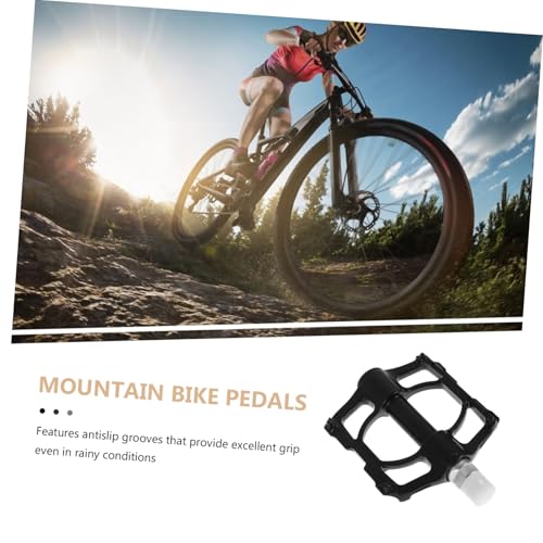 TOYANDONA 1Pair Folding Bike Pedals Lightweight Aluminum Alloy Pedals with Wide Flat Footrests for Easy Storage for Mountain and Road Cycling Versatile Performance for3