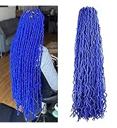 New Soft Locs Crochet Braids Hair 6 Bundles Faux Locs Crochet Hair Synthetic Natural Wavy Goddess...