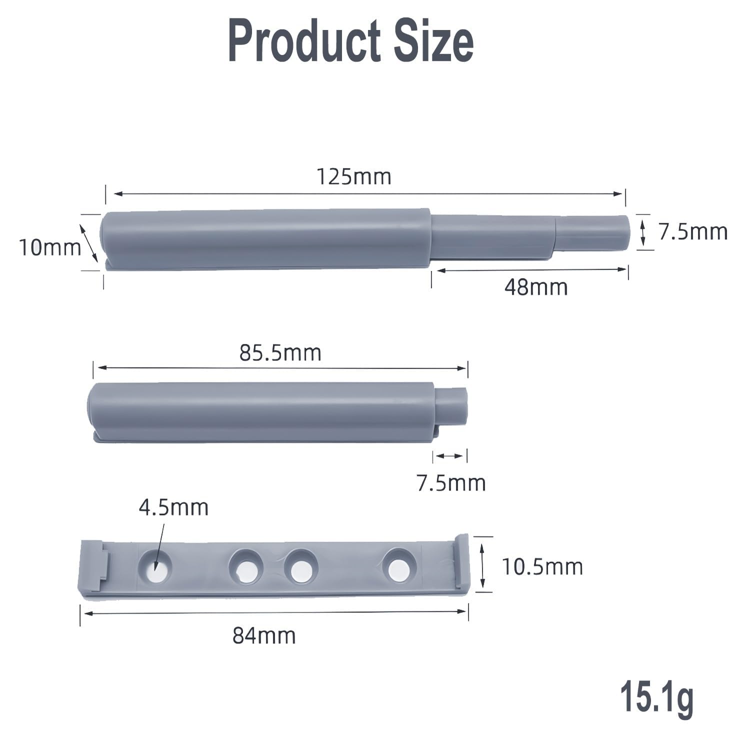 Chiusure Magnetiche Push Pull Per Ante - 10 Pezzi Per Armadi E Mobili - Foto 10