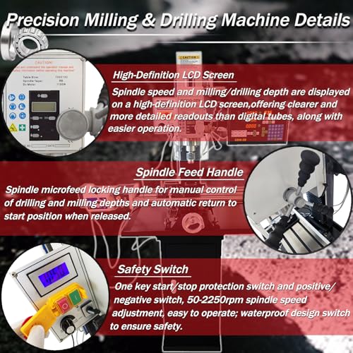 Yokoma 1100W Benchtop Milling Machine