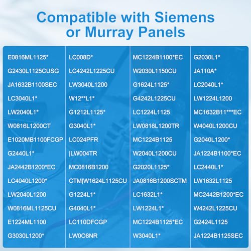 Kit de enclavamiento mecánico ECSBPK02 para generador, compatible con Siemens y Murray, para panel 15-125 Amp QP o MP para conmutar entre energía de red y de respaldo miniatura 2