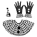 W WIDMANN MILANO Party Fashion 29342 - Verkleidungsset Harlekin, Minihut, Kragen, Handschuhe, Killer Clown, Karneval, Mottoparty Party Fashion günstig Kaufen-W WIDMANN MILANO Party Fashion 29342 - Verkleidungsset Harlekin, Minihut, Kragen, Handschuhe, Killer Clown, Karneval, Mottoparty