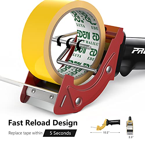 Prosun Fast Reload 2 Inch Tape Gun Dispenser Packing Packaging Sealing Cutter Tg01 (Red) #TOP1