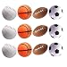 Mydio Set of 24 Stress Balls Toy,Stress Reliver Party Favor,Soft PU Ball, Assorted Colors,Random Pattern,Party Toys,24 Pack