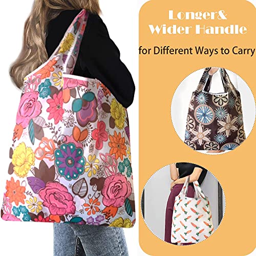 6-Pack-Large-50LBS-Foldable-Shopping-Bags-Reusable-Grocery-Bags-Machine-Washable-Groceries-Bags-Sturdy-Lightweight-Nylon-Fabric-Storage-Bags