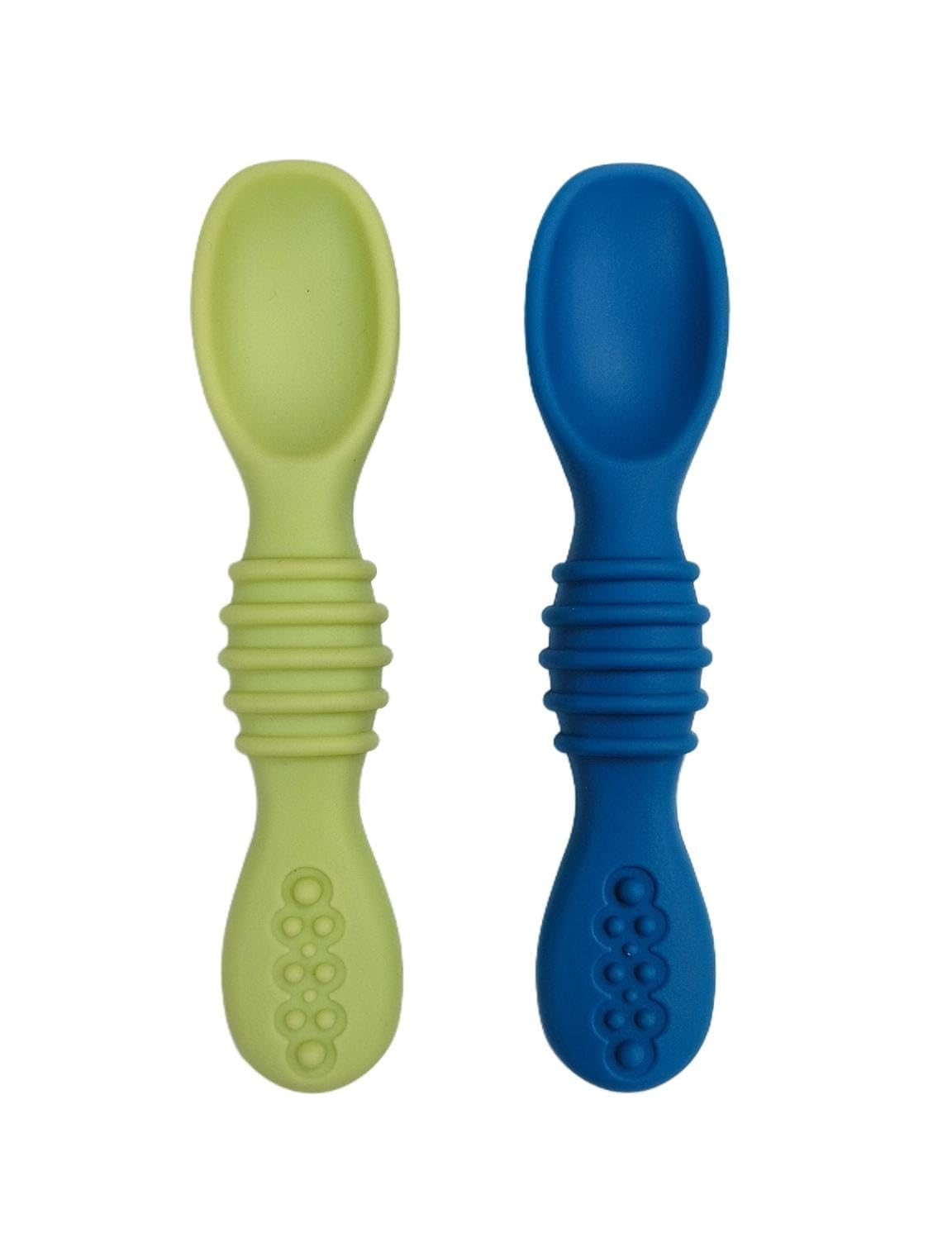 TONY STARK Silicone Spoon Set of 2, Baby Spoons Feeding, Weaning Spoon for Baby 6 to 12 Months, Gum Friendly, BPA Free, Soft & Durable Self-Feeding Spoons