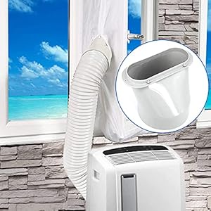 TOPJOWGA Airconditioning, raamadapter, airconditioning, raamadapter, afvoerslang, raamadapter, mobiel, afvoerslangkit, airconditioning-accessoires voor airconditioning, afvoerslang
