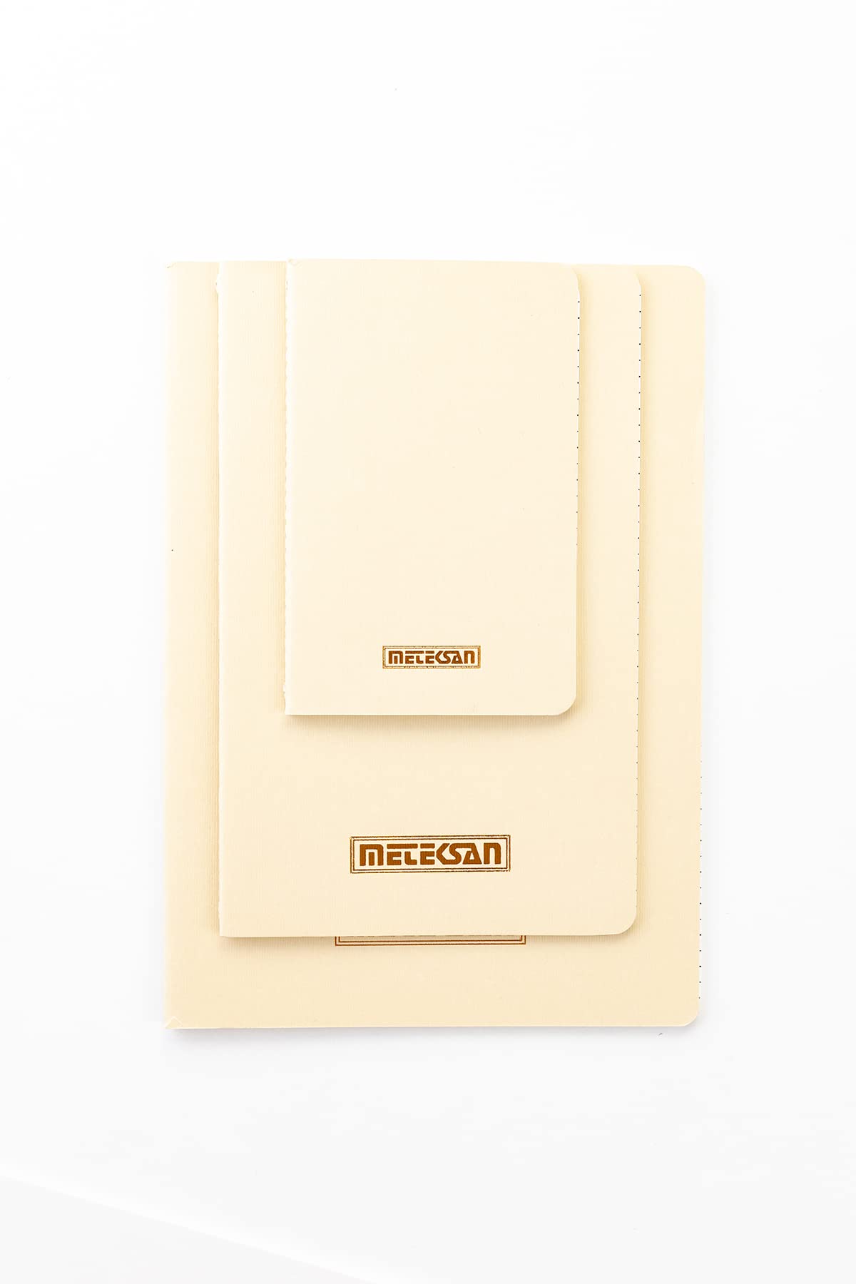 Meteksan Notes 17x24 cm Karton Kapaklı İplik Dikişli Defter, 32 Yaprak, Düz, Bej