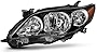 ACANII - For 2011-2013 Toyota Corolla S/XRS Black Replacement Headlight Headlamp - Driver Side Only