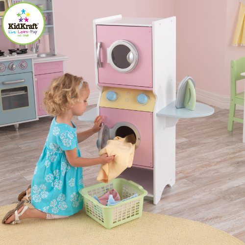 wooden play washer and dryer