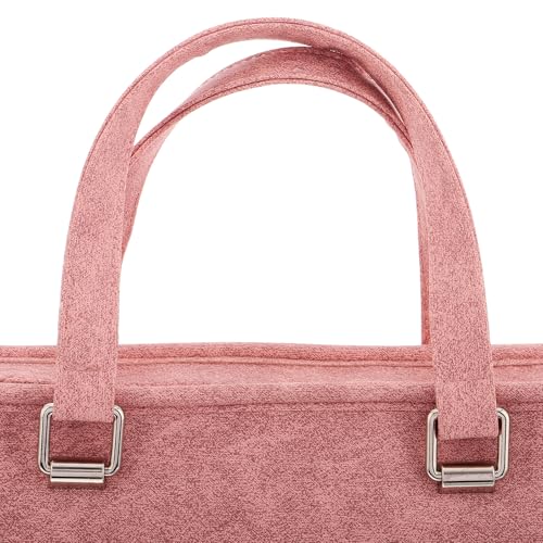 Bolso tote para laptop de mujer OSALADI 16 pulgadas rosa miniatura 5