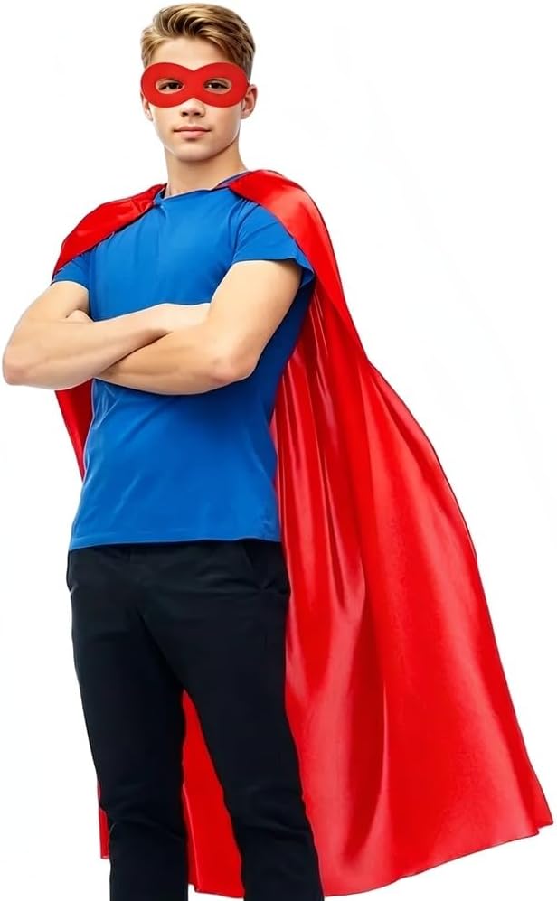 Halloween Capes and Masks for Men Women Adults Capes Costume Halloween Dress Up Team Spirit Party