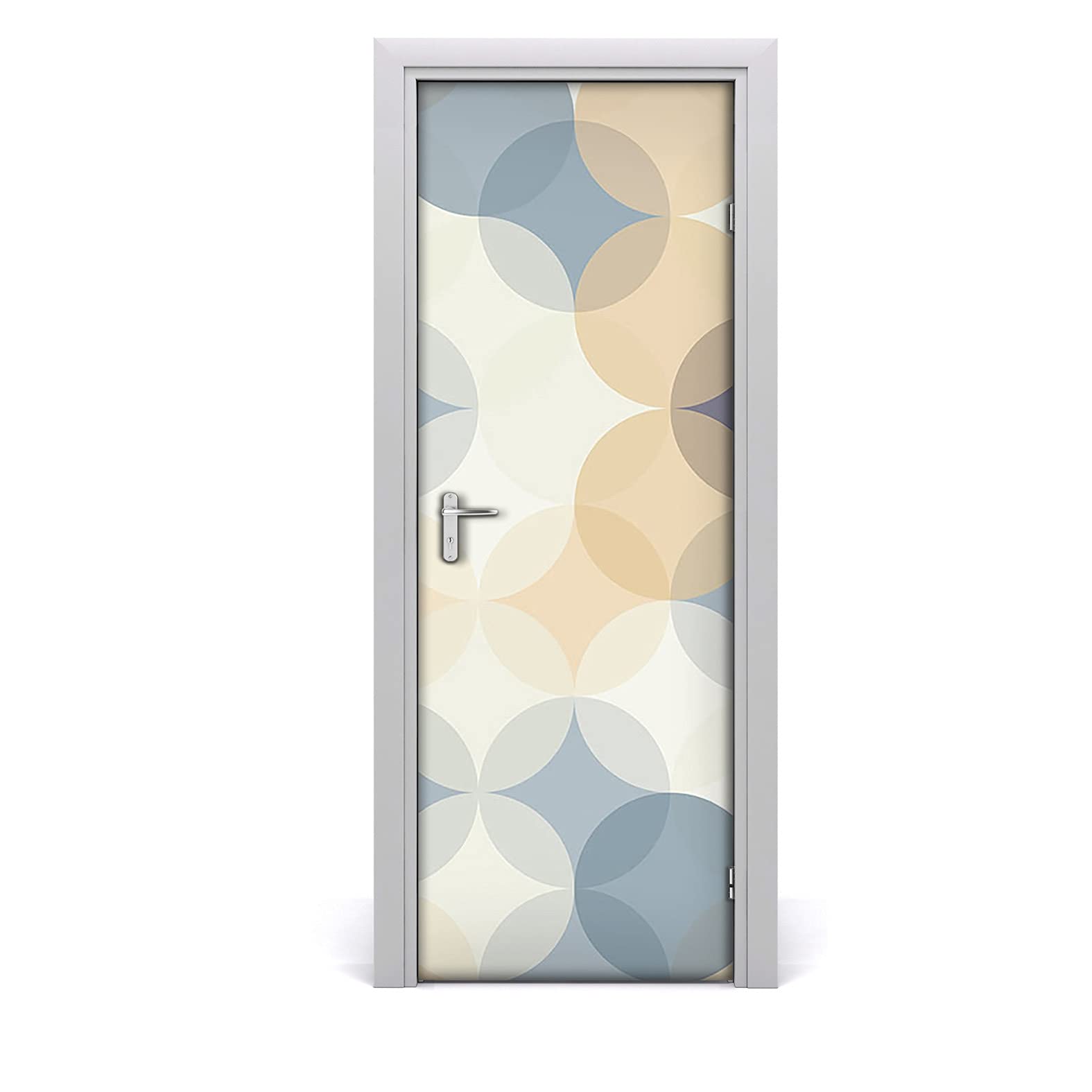 Rénover une porte abîmée avec le papier peint sur la porte mural Coloray Magic-Stick