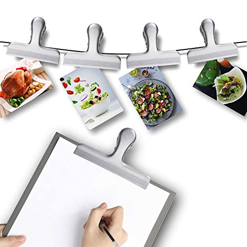 YUEMING 8 Stuks Eetentasklemmen,RVS Sluitklemmen,Multifunctioneel Brievenklemmen,Afdichtingsclip,Keuken,Freezer… - Afbeelding 8