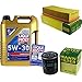 Produktbild QR-PARTS 69365080 Filter Set Inspektionspaket 5 Liter Liqui Moly Motoröl Longlife III 5W-30 MANN-FILTER Luftfilter Ölfilter