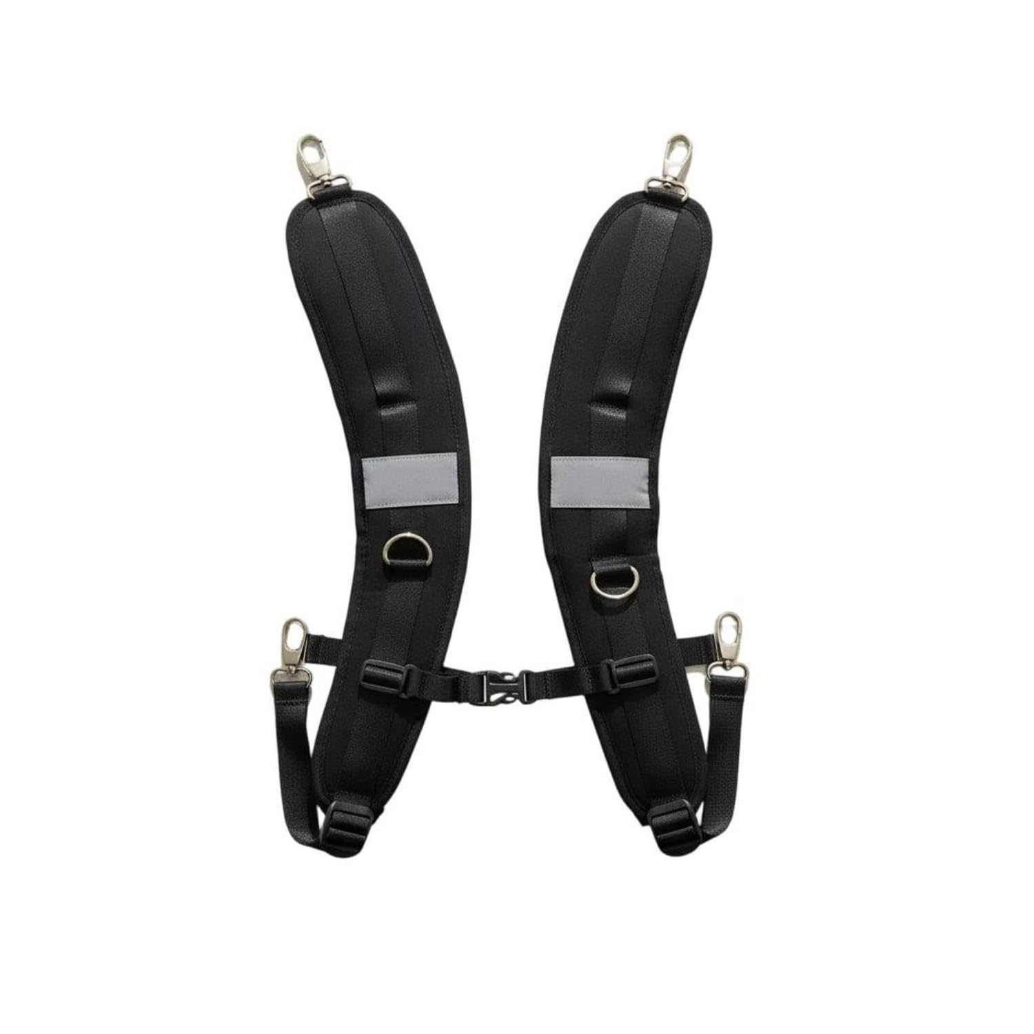 Ergonomic S-Shaped Shoulder Strap Breathable Double Shoulder Strap Reflective Comfortable for Hikers, Commuters, Backpacking, Hiking, Travel, Black, Alloy Hook-image-42