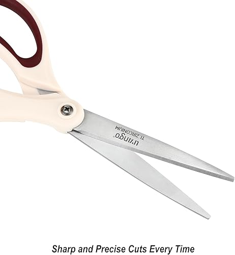 Miniatura 4 de LIVINGO Tijeras multiusos  Tijeras cómodas de acero inoxidable afiladas resistentes con revestimiento de titanio, para oficina, hogar, escuela, tela