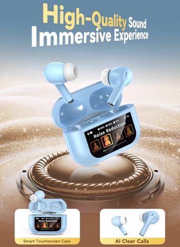 Image of Bucephalus Wireless Earbuds, Bluetooth 5.4 Ear Buds, ENC Noise Cancelling Headphones with 48H Playtime, Bass Stereo Sound, Compatible with iPhone Air /17 /16 /15 /14 /Android, Pad