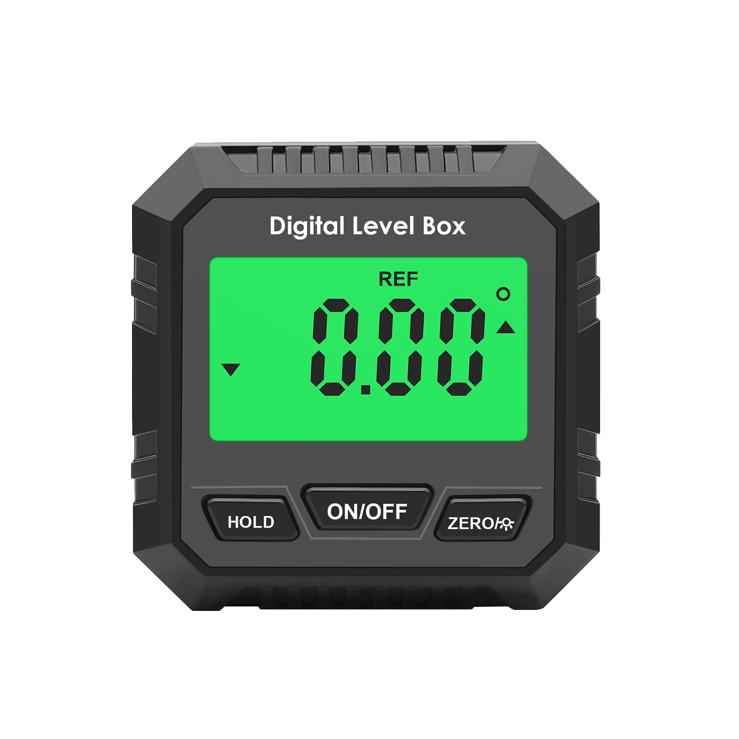 Qumox Black Digital Angle Gauge Magnetic Protractor Inclinometer Level Angle Finder Angle Cube Level Box With Magnetic Base And Backlight