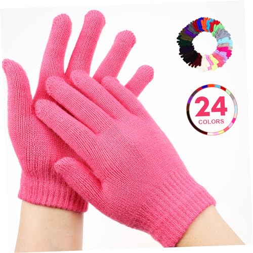 BESPORTBLE 24pairs Boys and Girls Knitted Gloves Winter Warm Gloves for Toddlers Full Finger3