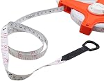 Open Reel Fiberglass Tape Measure 100 Meter 330 FT Measuring Tape (Red)