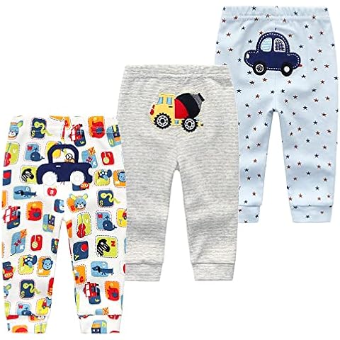 Chamie Baby Cartoon Cotton Leggings 3 Pack Cover