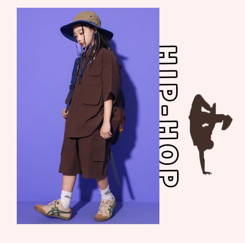[TRVELBETT] ジャズダンス衣装 かっこいい 日系 ストリートダンス 少年ヒップホップ キッズダンス衣装 K-POP HIP