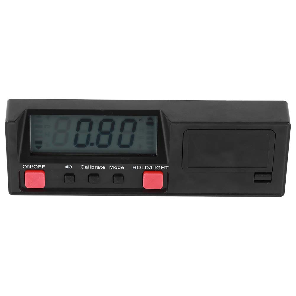 Level Inclinometer Magnetic Digital Angle Protractor for Construction Engineering Woodworking Metalworking Plastic Rubber Material 4 x 90° Range