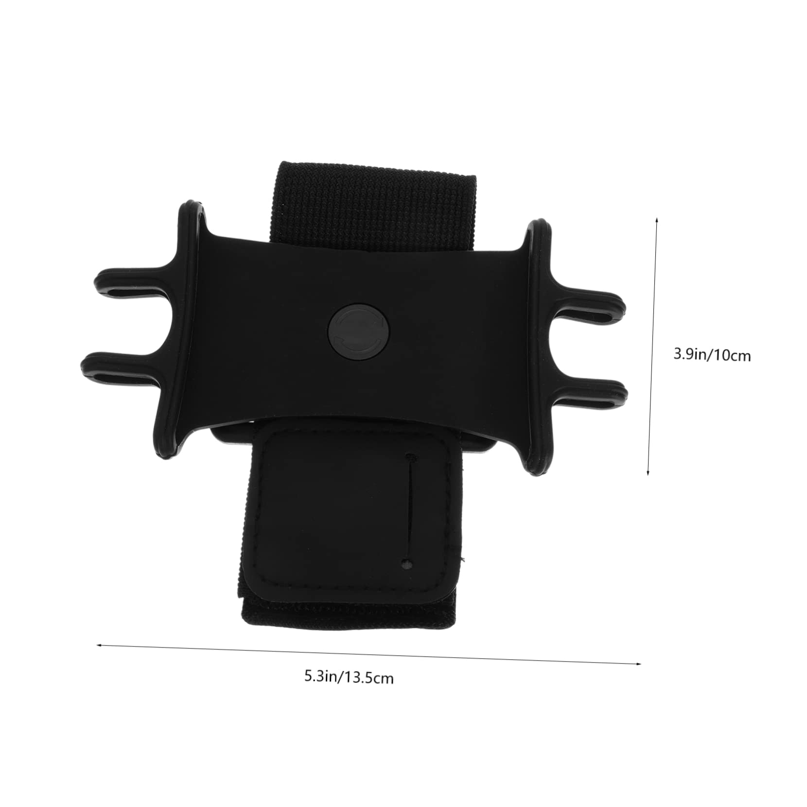 16 Piezas Pulsera De Celular Las Manos Brazalete para Teléfono para Correr Deporte Soporte para Teléfono Pequeño Cinturón De Llaves Universal Black Nylon