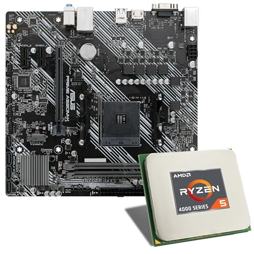 Mainboard Bundle | AMD Ryzen 5 4500 6x3600 MHz, ASUS Prime A520M-A II/CSM, 1x M.2 Port, 4X SATA 6Gb/s, USB 3.2 Gen1 | Tuning Kit | CSL PC Aufrüstkit