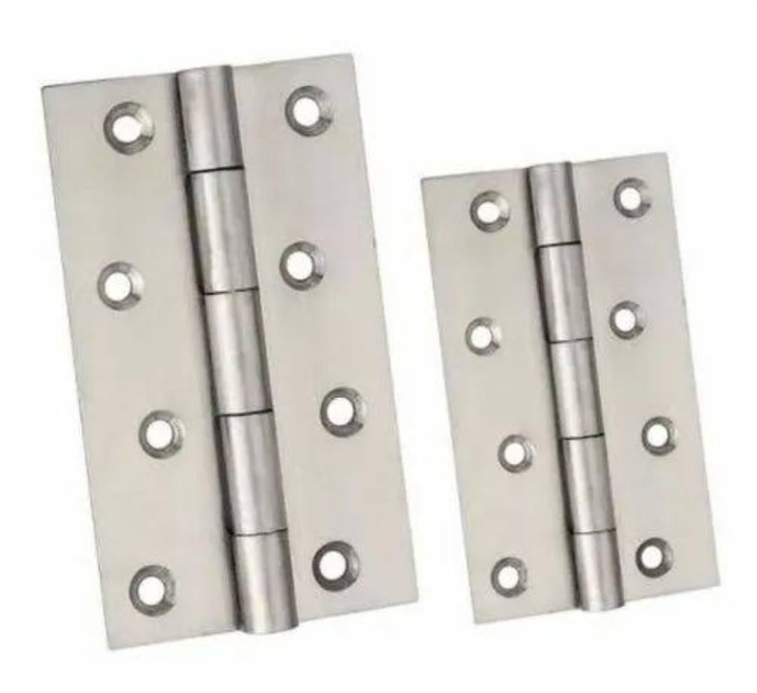 ADISON Door Hinges, Stainless Steel, 75x60x2.5mm, Set of 2, Ball Bearing JUST FIT and Forget Durable Construction, just fit and Forget for Reliable Long-Term use i 1