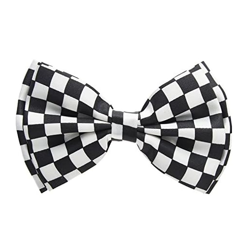 Pre-Tied Bow Tie - Black and White