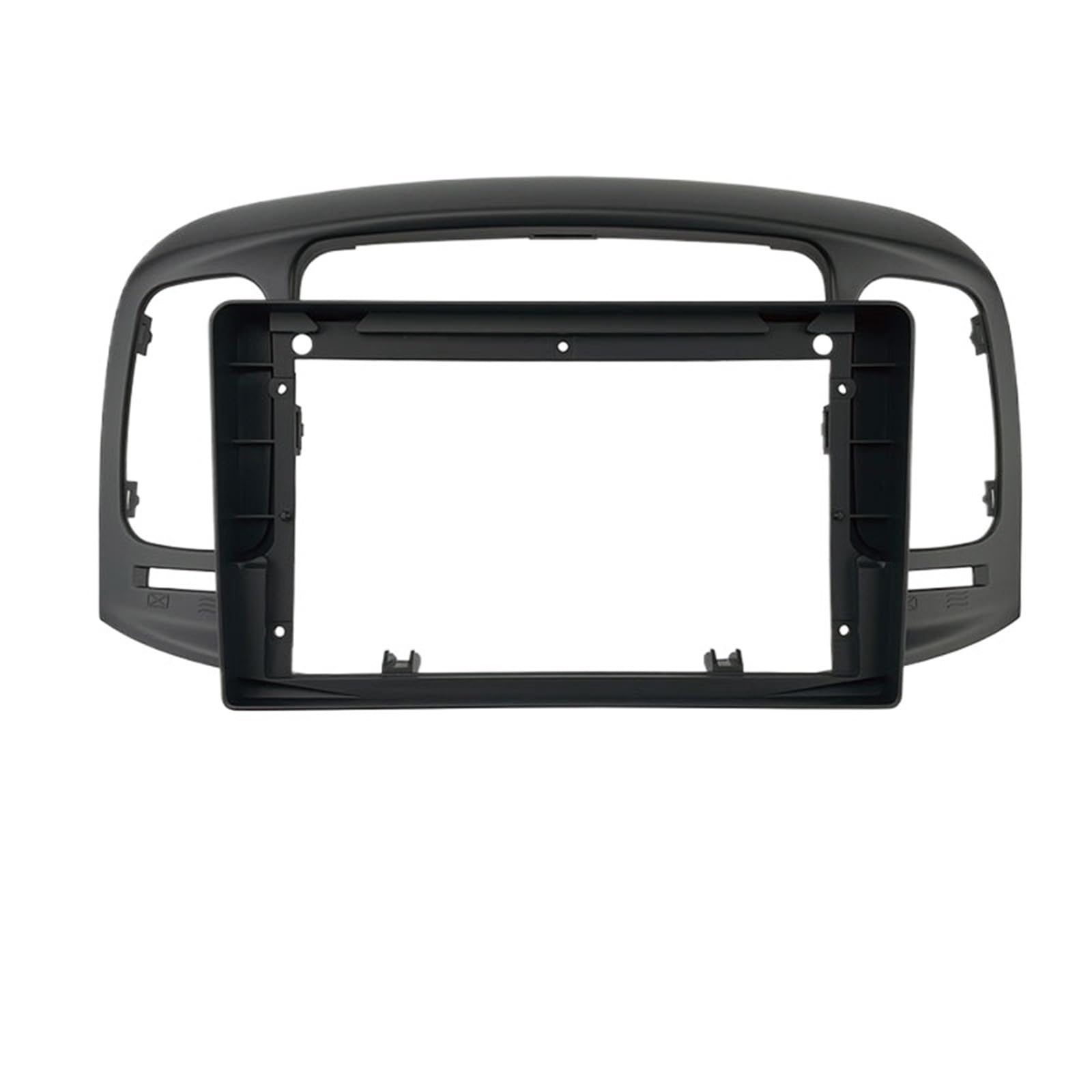 JKELPV Car Radio Frame Kit Fit For Hyundai Accent 2006+ 2 DIN 10.1 Inch Car Radio DVD GPS MP5 Fascia Panel Frame Car Accessories Radio adapter(U0244B Frame)