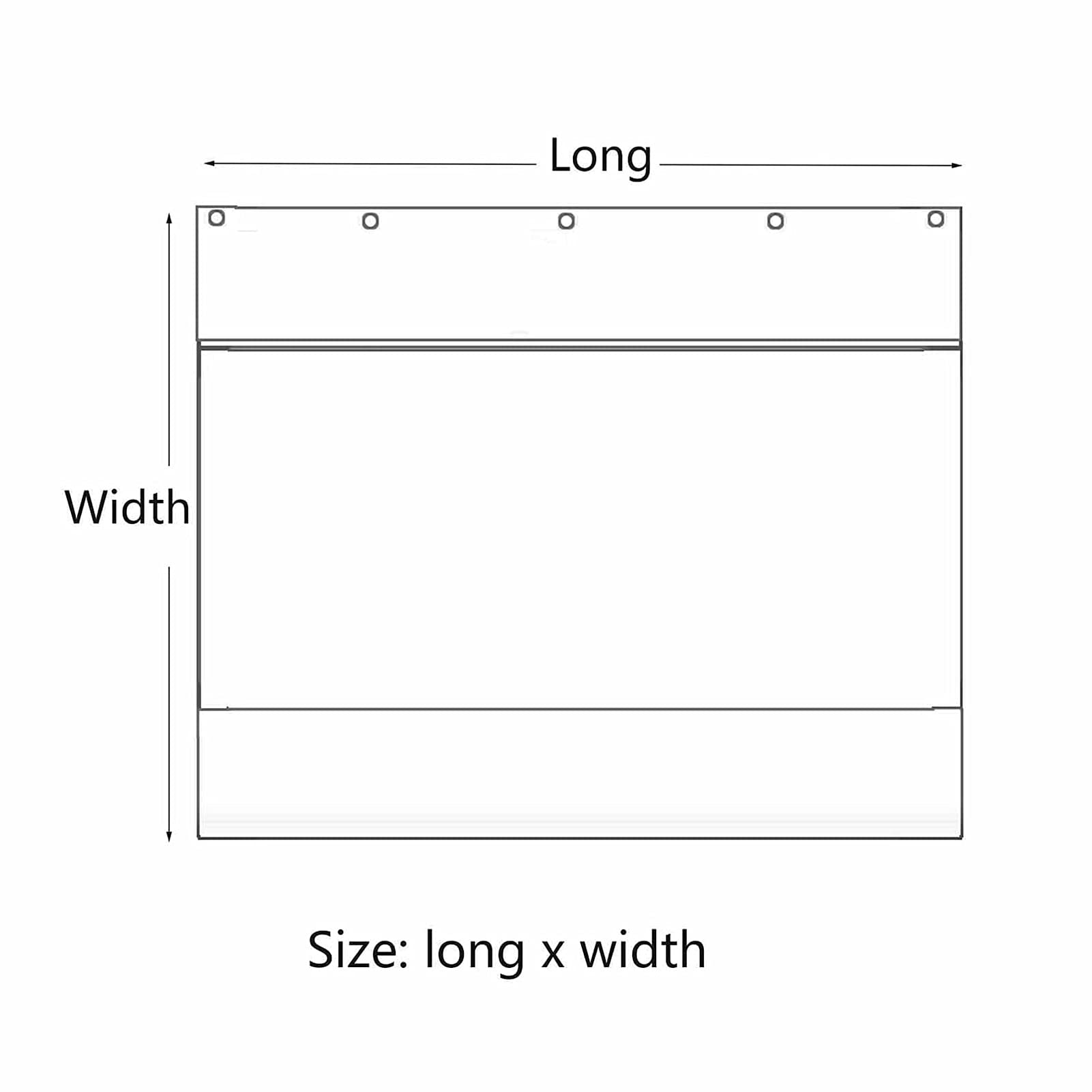 Tende impermeabili per gazebo da esterno, in PVC trasparente, 0,5 mm, antivento e antipioggia, per padiglione, balcone, garage, giardino, soluzione versatile di copertura 4 x 7,5 m