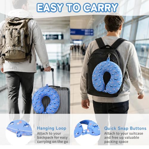 Image of Cooling Travel Pillows, Cool To Touch Neck Pillow for Teens and Adults