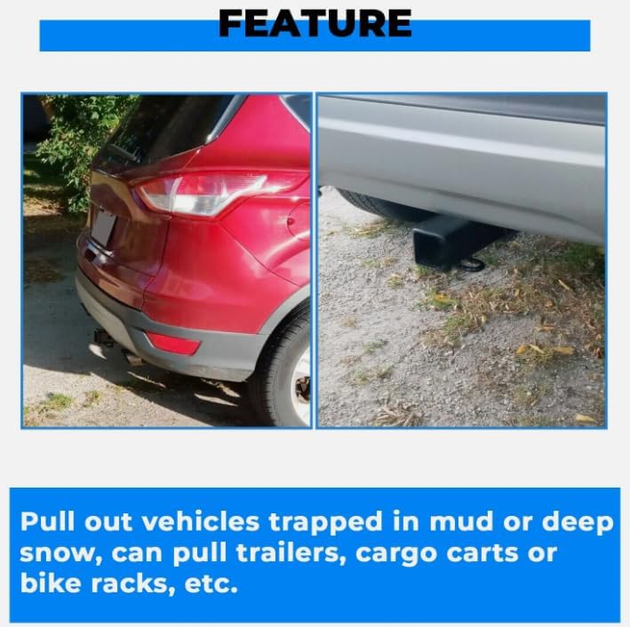 for 2013-2019 Class 3 Trailer Hitch Receiver Rear Bumper Towing 2"，Replacement for Ford Escape OEM