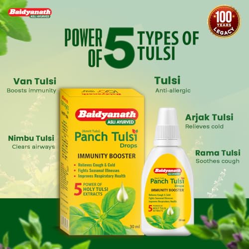Image of Baidyanath Panch Tulsi Drops - Immunity Booster - 30 ml