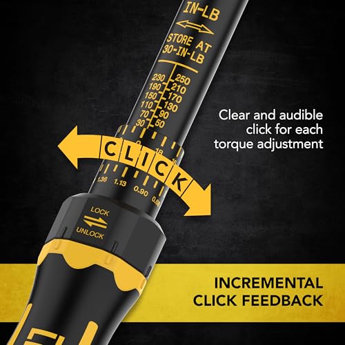 Image of LEXIVON Torque Wrench, 1 /4-Inch Drive, Dual Scale 30-250 IN-LB (3.4-28.2 N.m), Premium Rubber-Grip Handle, Deluxe Hybrid Case (LX-TW14)