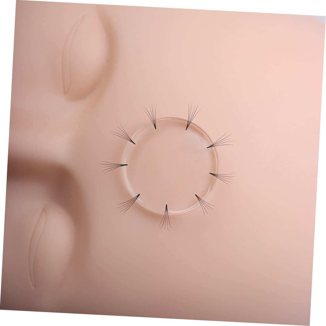 FOMIYES Silicon Gel Pads for Eyelash Extensions 10pcs Grafted Lash Pallets Glue Non-slip Salons