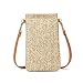 Summer Straw Beach Bag Tote Shoulder Bag Handwoven Purse Handbag for Women Girls Outdoor Casual Top Handle Cross Body Bag