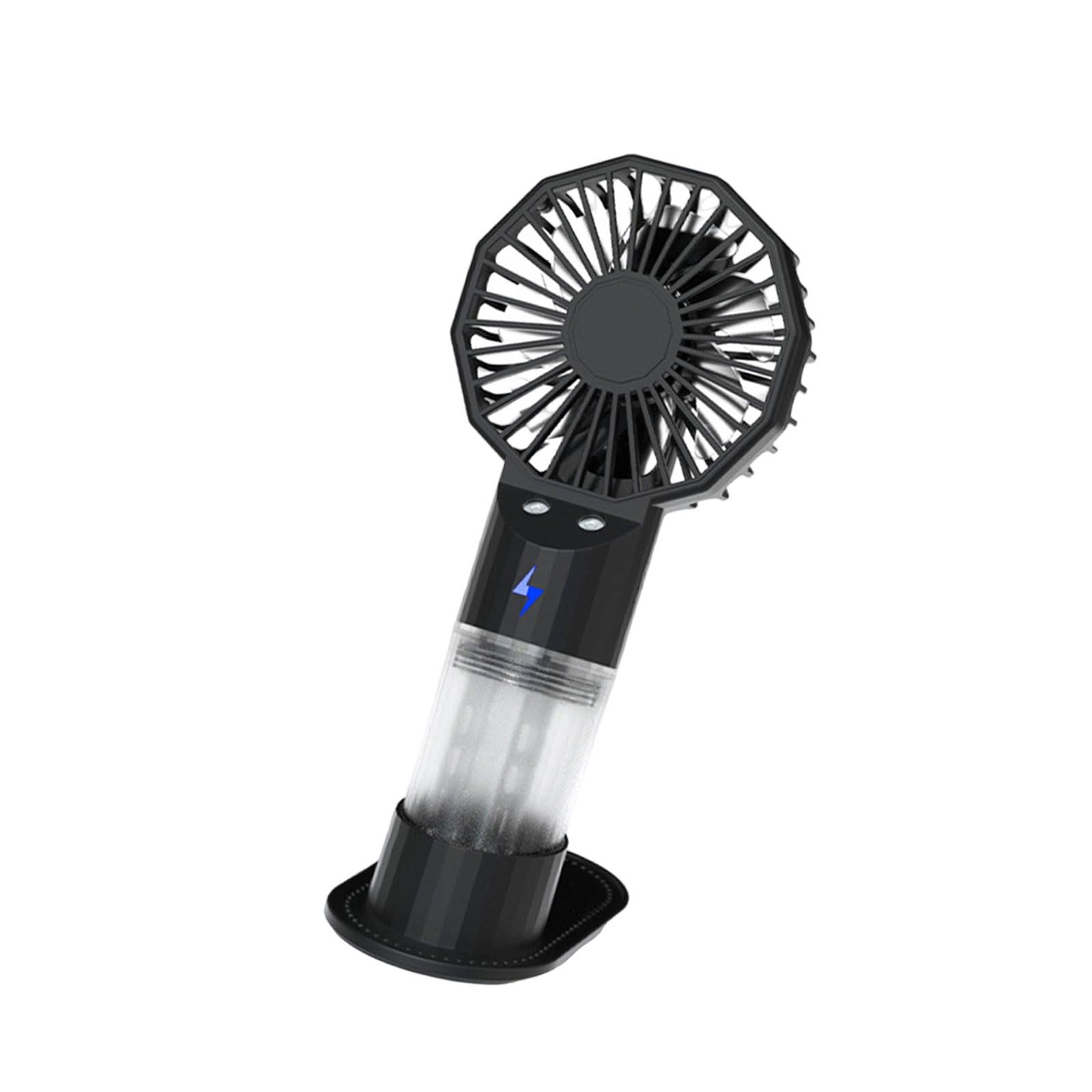 Buxuaaaa Practical Small Desktop Fan Comfortable Handheld Fan 1200mAh Rechargeable Air Cooling Suitable for Home Travel