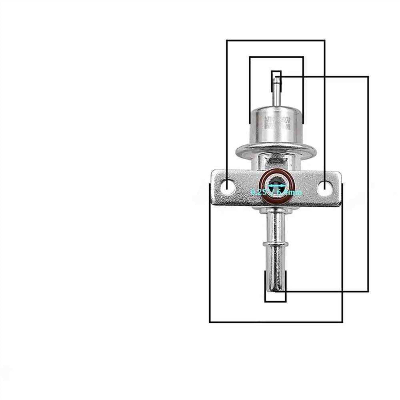 Ajuste for Ford Focus 1998 1999 2000 2001 2002 2003 2004 1,6 16V No 0280160599 98MF-9C968-BB Regulador de presión de inyección de combustible