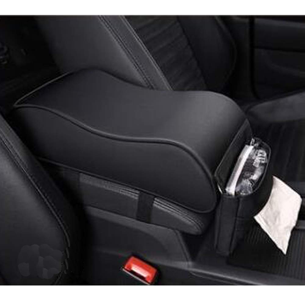 WJSKDQ Car Armrest Cushion Soft Memory Foam Car Armrest Cushion Armrest for Car Center Console Black