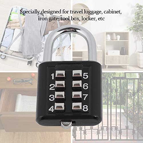 Image of Digital Password Padlock Lock, Zinc Alloy Keyless Coded Lock Luggage for Door Window Cabinet Padlocks & Hasps Suitcase Backpack